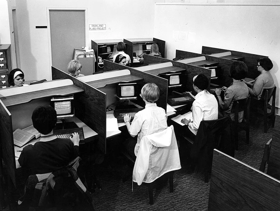 Visual for this record: Illinois built a networked classroom computer decades early